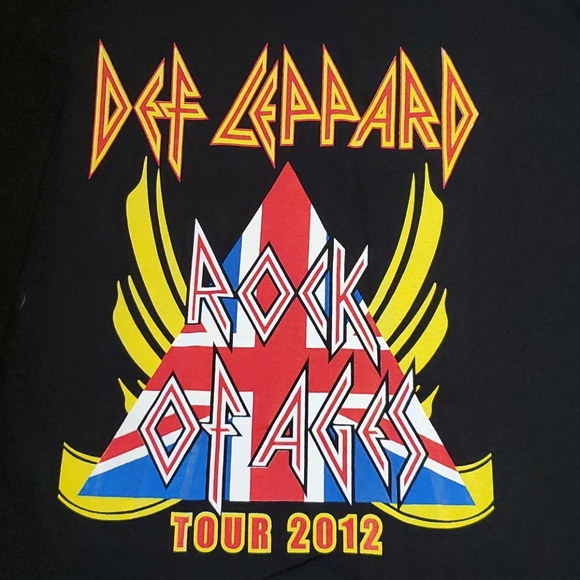 Def Leppard Rock of Ages Tour 2012 concert graphic tee Poison Lita Ford XL - Picture 3 of 5